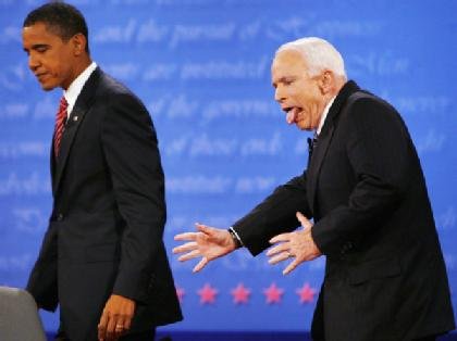 RHINO John McCain Calls Obama a 'Patriot,' Rejects Critics Who Say He's